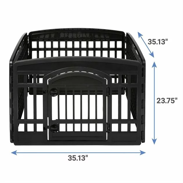 Frisco 4-Panel Plastic Exercise Playpen, Black + Dog Training & Potty Pads, 22 x 23-in, 150 count, Unscented 5 Frisco 4-Panel Plastic Exercise Playpen, Black + Dog Training & Potty Pads, 22 x 23-in, 150 count, Unscented - Image 3