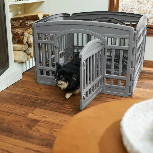 Frisco 4-Panel Plastic Exercise Playpen, Gray + Dog Training & Potty Pads, 22 x 23-in, 150 count, Unscented 7 Frisco 4-Panel Plastic Exercise Playpen, Gray + Dog Training & Potty Pads, 22 x 23-in, 150 count, Unscented - Image 5