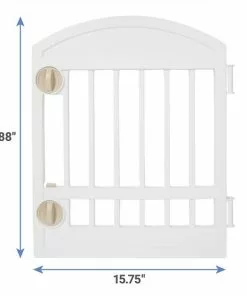 Frisco 4-Panel Plastic Exercise Playpen, White + Dog Training & Potty Pads, 22 x 23-in, 150 count, Unscented -Pet Food Gear Shop 318960 PT3. SY630 V1630363298