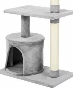 Frisco 61-in Faux Fur Tree & Condo, Gray + 38-in Cat Tree & Condo, Top Perch & Toy, Gray 18 Frisco 61-in Faux Fur Tree & Condo, Gray + 38-in Cat Tree & Condo, Top Perch & Toy, Gray -Pet Food Gear Shop 318964 PT7. SY630 V1630364512