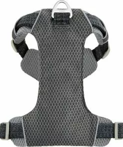 Frisco Outdoor Lightweight Ripstop Nylon Harness, Storm Gray, Small, Neck: 13 to 19-in, Girth: 16 to 22-in + Heathered Dog Leash, Midnight Black, SM - Length: 6-ft, Width: 5/8-in -Pet Food Gear Shop 319208 PT2. SY630 V1631139079