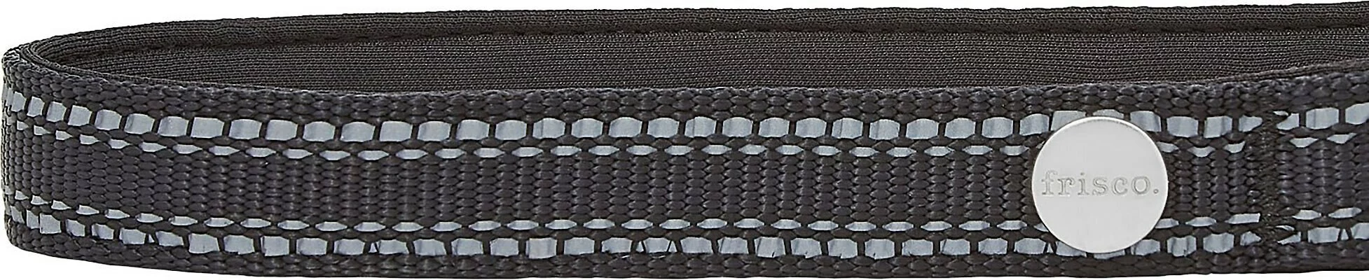 Frisco Outdoor Nylon Reflective Comfort Padded Collar, Midnight Black, XS, Neck: 8-12-in, Width: 5/8th -in + Dog Leash, Midnight Black, SM - Length: 6-ft, Width: 5/8-in 5 Frisco Outdoor Nylon Reflective Comfort Padded Collar, Midnight Black, XS, Neck: 8-12-in, Width: 5/8th -in + Dog Leash, Midnight Black, SM - Length: 6-ft, Width: 5/8-in - Image 3