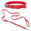 Frisco Outdoor Nylon Reflective Comfort Padded Collar, Sunset Orange, Large, Neck: 18 -26-in, Width: 1-in + Dog Leash, Sunset Orange, Large - Length: 6-ft, Width: 1-in -Pet Food Gear Shop 319238 MAIN. SY630 V1631159502