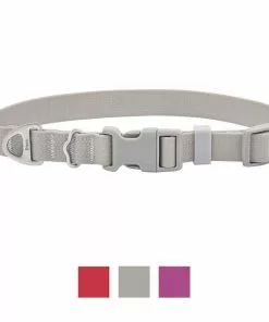 Frisco Outdoor Solid Textured Waterproof Stink Proof PVC Collar, Storm Gray, Extra Small - Neck: 8-12-in, Width: 5/8th-in + Dog Leash, Storm Gray, Small - Length: 6-ft, Width: 5/8-in -Pet Food Gear Shop 319348 PT1. SY630 V1631153482