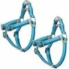 Frisco Outdoor Two Tone Waterproof Stinkproof PVC Harness, River Blue,Extra Large, Neck: 22 to 33-in, Girth: 32 to 44-in + Outdoor Two Tone Waterproof Stinkproof PVC Harness, River Blue, Large, Neck: 19 to 27-in, Girth: 23 to 36-in