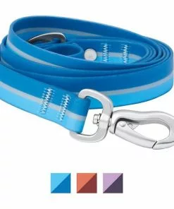 Frisco Outdoor Two Toned Waterproof Stink Proof PVC Collar, River Blue, Medium - Neck: 14½20-in, Width: 3/4-in + Dog Leash, River Blue, Medium - Length: 6-ft, Width: 3/4-in -Pet Food Gear Shop 319430 PT5. SY630 V1631159470