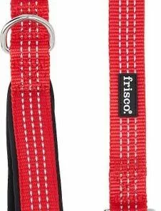 Frisco Traffic Leash with Padded Handles & Poop Bag Dispenser, Red, Length: 4-ft, Width: 1-in + Refill Dog Poop Bags, Scented, 120 count -Pet Food Gear Shop 319522 PT2. SY630 V1630627576