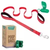 Frisco Traffic Leash with Padded Handles & Poop Bag Dispenser, Red, Length: 6ft, Width: 1-in + Refill Dog Poop Bags, Scented, 120 count -Pet Food Gear Shop 319524 MAIN. SY630 V1630628814
