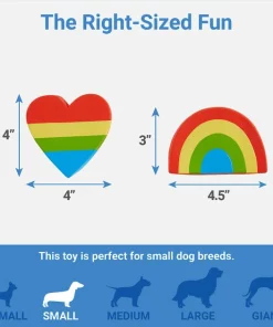 Frisco Pride Rainbow & Heart Latex Squeaky Dog Toy, 2 count 6 Frisco Pride Rainbow & Heart Latex Squeaky Dog Toy, 2 count -Pet Food Gear Shop 331632 PT1. SY630 V1649785002