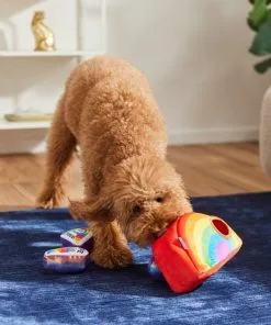 Frisco Pride Rainbow Hide & Seek Puzzle Plush Squeaky Dog Toy -Pet Food Gear Shop 331673 PT3. SY630 V1647356070