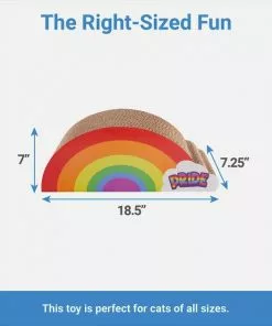 Frisco Pride Rainbow Cat Scratcher Toy with Catnip -Pet Food Gear Shop 331684 PT1. SY630 V1649784985