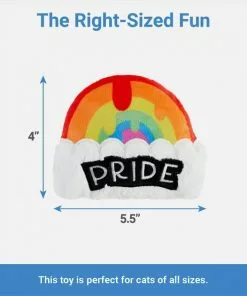 Frisco Pride Rainbow Plush Cat Toy with Silvervine -Pet Food Gear Shop 331690 PT1. SY630 V1649785008