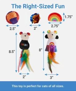 Frisco Pride Plush, Teaser, Ball, Tunnel Variety Pack Cat Toy with Catnip, 10 count -Pet Food Gear Shop 331696 PT2. SY630 V1649785282