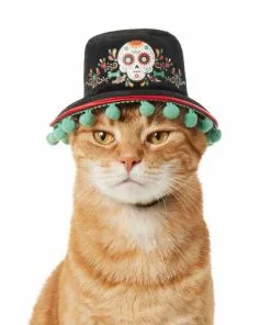 Frisco Day of the Dead Dog & Cat Hat -Pet Food Gear Shop 334496 PT2. SY630 V1658367627