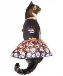Frisco Sweet & Spooky Ruffle Skull Dog & Cat Dress -Pet Food Gear Shop 335161 PT2. SY630 V1658347186