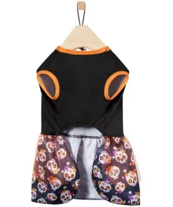 Frisco Sweet & Spooky Ruffle Skull Dog & Cat Dress -Pet Food Gear Shop 335161 PT5. SY630 V1658346512