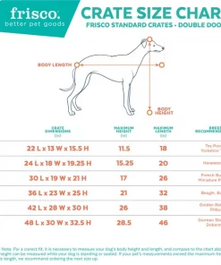 Frisco Fold & Carry Double Door Collapsible Wire Dog Crate -Pet Food Gear Shop 88786 PT2. SY630 V1568052790