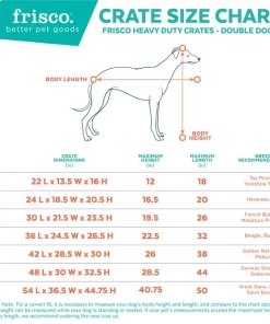 Frisco XX-Large Heavy Duty Double Door Wire Dog Crate, 54 inch -Pet Food Gear Shop 97489 PT2. SY630 V1568053362